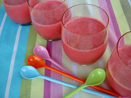 Smoothie Framboise nectarine par Perrine